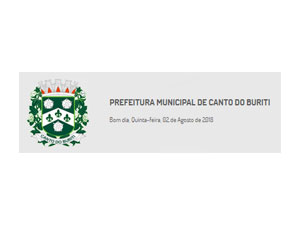 Logo Canto do Buriti/PI - Prefeitura Municipal