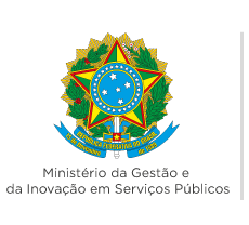 Logo Ministério da Gestão e da Inovação em Serviços Públicos